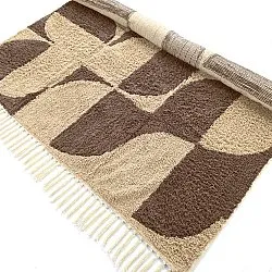 Ryijymatot - Siberia Natural Cotton Shaggy (beige/ruskea)