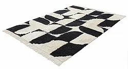 Ryijymatot - Siberia Natural Cotton Shaggy (offwhite/musta)