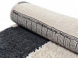 Ryijymatot - Siberia Natural Cotton Shaggy (offwhite/musta)