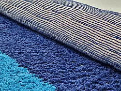 Ryijymatot - Taro Natural Cotton Shaggy (sininen)