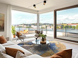 Pyöreät matot - Travale (harmaa/sininen/multi)