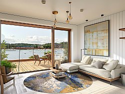 Pyöreät matot - Travale (harmaa/sininen/multi)