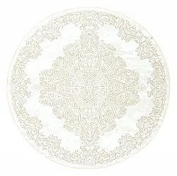 Pyöreät matot - Valenza (valkoinen/beige)