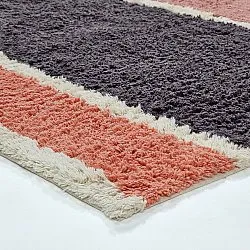 Ryijymatot - Vinci Natural Cotton Shaggy (vaaleanpunainen)