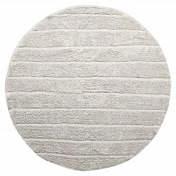 Pyöreä matot - Willow Natural Cotton Shaggy (greige)