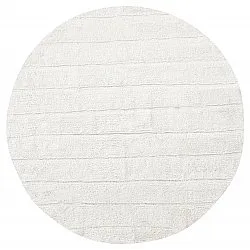 Pyöreä matot - Willow Natural Cotton Shaggy (offwhite)