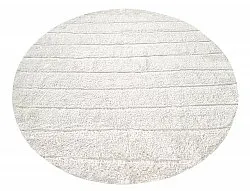 Pyöreä matot - Willow Natural Cotton Shaggy (offwhite)