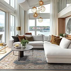 Wilton-matto - Zafer (harmaa/beige)