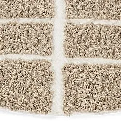 Pyöreät matot - Zola Natural Cotton Shaggy (beige)
