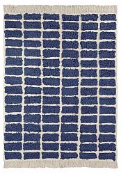 Ryijymatot - Zola Natural Cotton Shaggy (sininen)