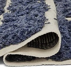 Ryijymatot - Zola Natural Cotton Shaggy (sininen)
