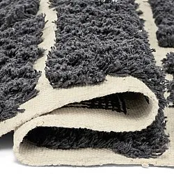 Ryijymatot - Zola Natural Cotton Shaggy (tumman harmaa)