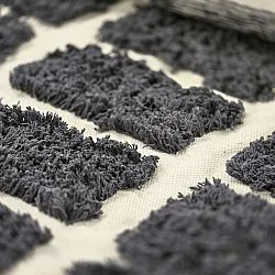 Ryijymatot - Zola Natural Cotton Shaggy (tumman harmaa)