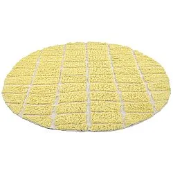 Pyöreät matot - Zola Natural Cotton Shaggy (keltainen)
