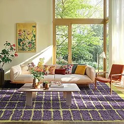 Ryijymatot - Zola Natural Cotton Shaggy (violetti)