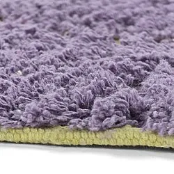 Pyöreät matot - Zola Natural Cotton Shaggy (violetti)