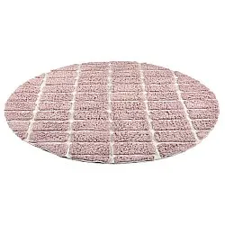 Pyöreät matot - Zola Natural Cotton Shaggy (vaaleanpunainen)