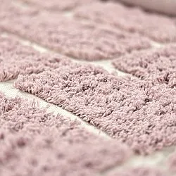 Pyöreät matot - Zola Natural Cotton Shaggy (vaaleanpunainen)