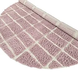 Pyöreät matot - Zola Natural Cotton Shaggy (vaaleanpunainen)