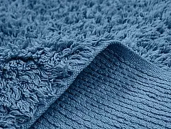 Ryijymatot - Alba Natural Cotton Shaggy (sininen)