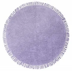 Pyöreä matot - Alba Natural Cotton Shaggy (violetti)
