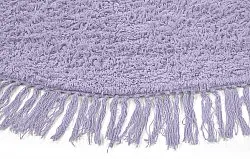 Pyöreä matot - Alba Natural Cotton Shaggy (violetti)