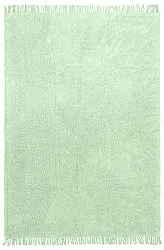 Ryijymatot - Alba Natural Cotton Shaggy (vaaleanvihreä)