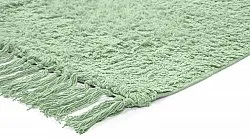 Ryijymatot - Alba Natural Cotton Shaggy (vaaleanvihreä)