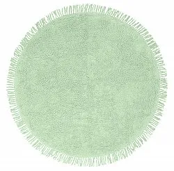 Pyöreä matot - Alba Natural Cotton Shaggy (vaaleanvihreä)