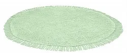 Pyöreä matot - Alba Natural Cotton Shaggy (vaaleanvihreä)