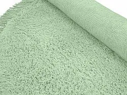 Pyöreä matot - Alba Natural Cotton Shaggy (vaaleanvihreä)