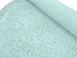Pyöreä matot - Alba Natural Cotton Shaggy (turkoosi)