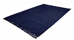 Ryijymatot - Alba Natural Cotton Shaggy (tummansininen)