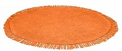 Pyöreä matot - Alba Natural Cotton Shaggy (oranssi)
