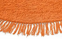 Pyöreä matot - Alba Natural Cotton Shaggy (oranssi)