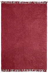 Ryijymatot - Alba Natural Cotton Shaggy (viininpunainen)