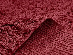 Ryijymatot - Alba Natural Cotton Shaggy (viininpunainen)