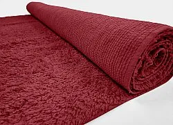 Ryijymatot - Alba Natural Cotton Shaggy (viininpunainen)