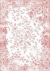 Wilton-matto - Tulum (pinkki/valkoinen)