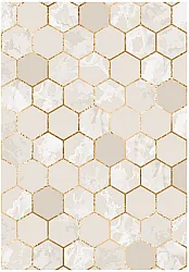 Wilton-matto - Morino (beige/valkoinen/kulta)