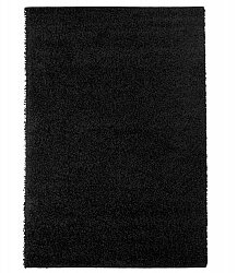 Trim ryijymatto matto musta pyöreä matto 60x120 cm 80x 150 cm 140x200 cm 160x230 cm 200x300 cm