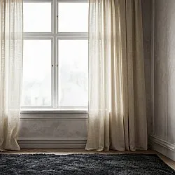 Verhot 2-pakkaus - Pellavaverho Noemi (beige)