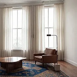 Verhot 2-pakkaus - Pellavaverho Noemi (beige)