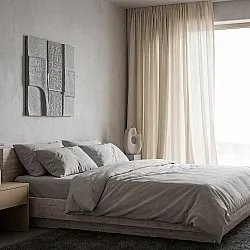 Verhot 2-pakkaus - Pellavaverho Noemi (beige)