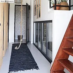 Räsymatto - Nordal Design (musta - 100 % nahka)