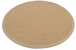 Pyöreä matot (sisal) - Agave (beige/norsunluu)
