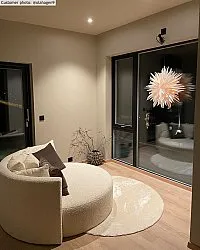 Pyöreä matot - Aranga Super Soft Fur (beige)