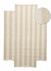 Epäsäännöllinen villamatto - Kystaro (kerma/beige)