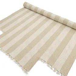 Epäsäännöllinen villamatto - Kystaro (kerma/beige)
