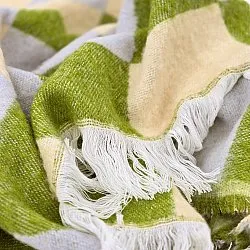 Viltit - Villasekoiteplaid - Audrey Check (beige/vihreä/violetti)